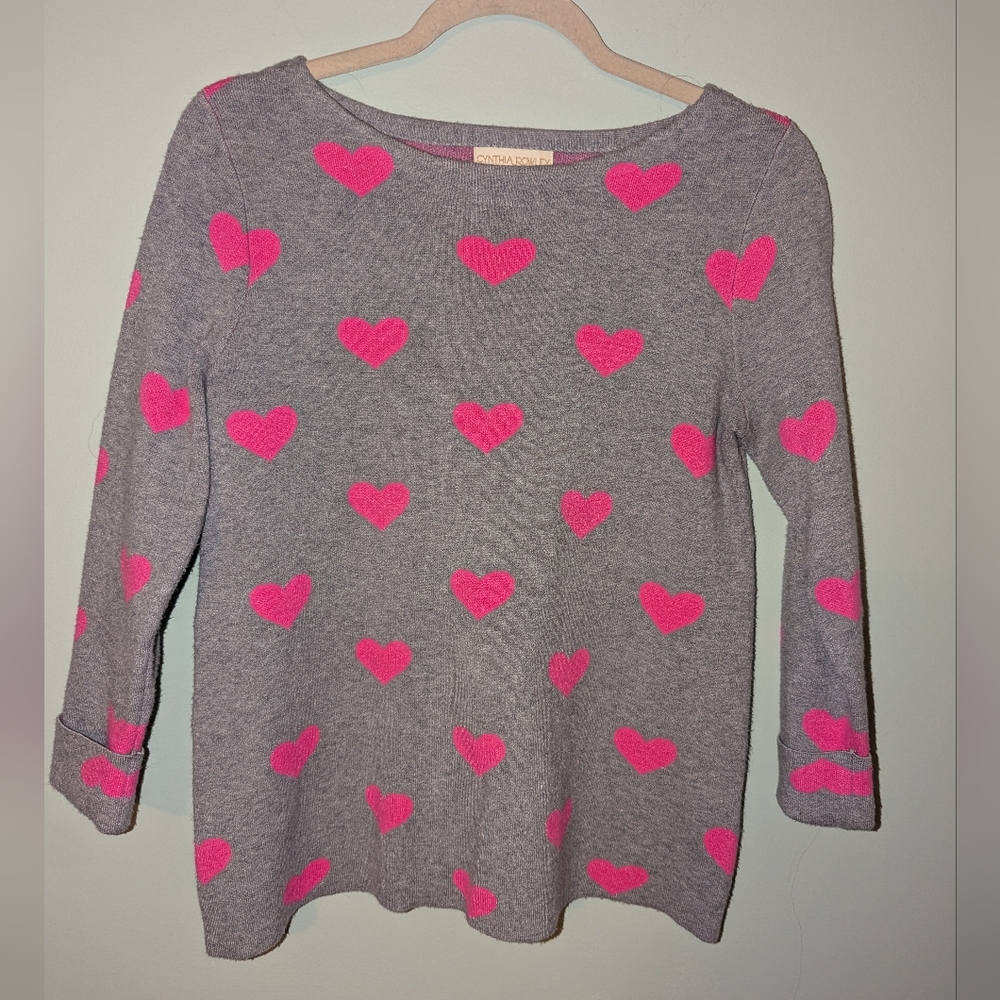 Cynthia Rowley Heart Sweater